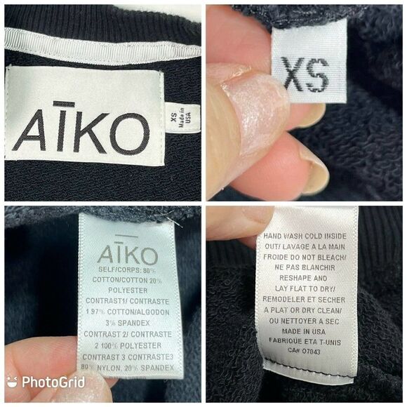 Aiko Revolve Black Giacomo Sayonara Malibu Sweatshirt - Picture 6 of 13